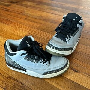 Air Jorden Retro 3 Wolf Grey